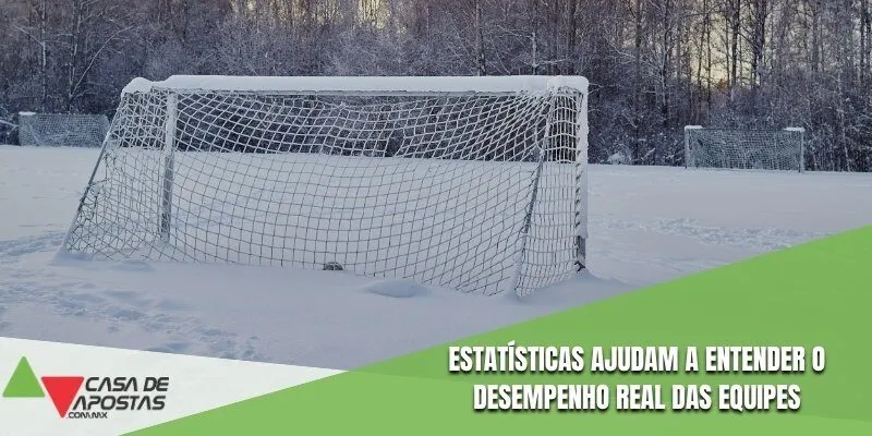Estatísticas ajudam a entender o desempenho real das equipes