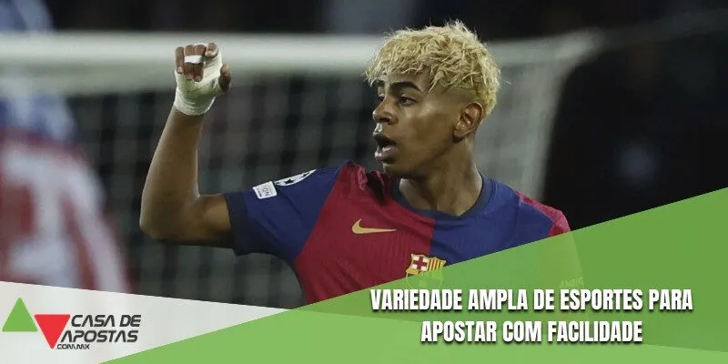Variedade ampla de esportes para apostar com facilidade