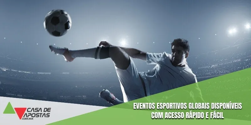 Eventos esportivos globais disponíveis com acesso rápido e fácil