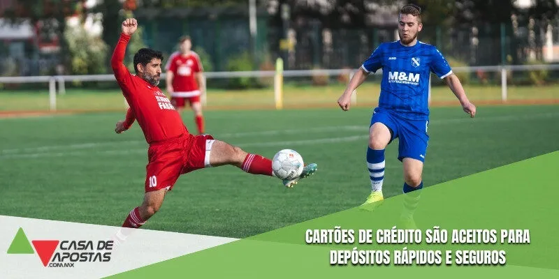 É possível depositar com cartão de crédito de forma rápida e confiável